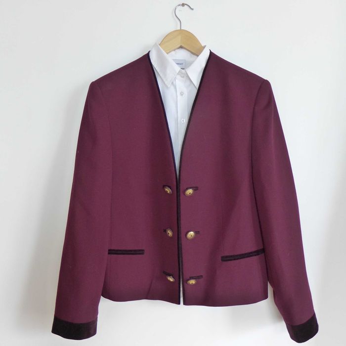 Designerska marynarka LUX wełna aksamit cudny żakiet 40 L 42 XL 44 XXL marka premium vintage - znalezisko modowe