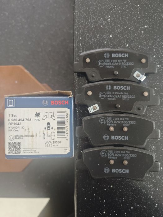 Hyundai, Kia, Klocki hamulcowe tył Bosch, BP1942 WVA 25