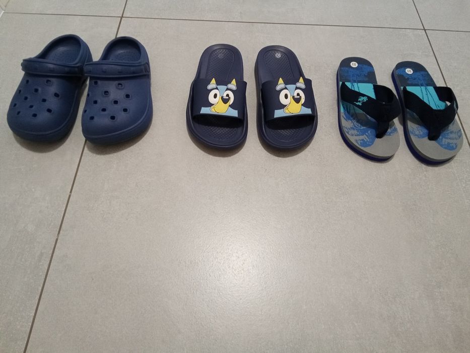 Klapki chłopięce na lato