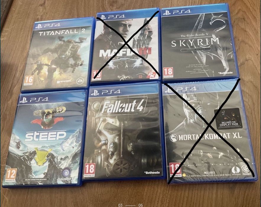 Varios jogos PS4 e PS5