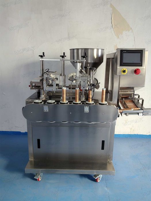 Máquina de enchimento e selagem de tubos plásticos para cosméticos