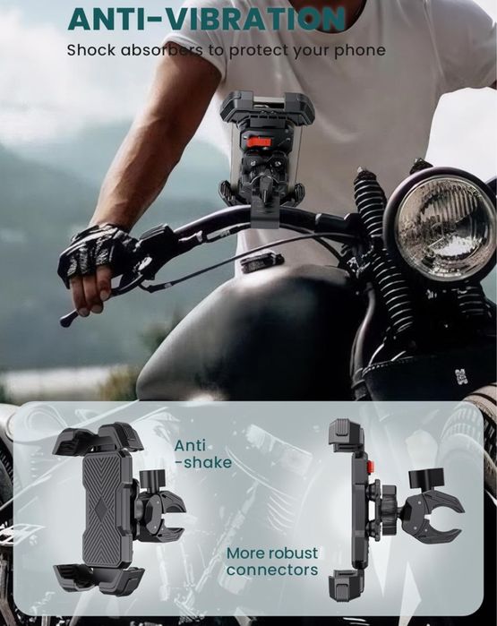 Grefay Motocyklowy/rowerowy uchwyt na telefon komórkowy