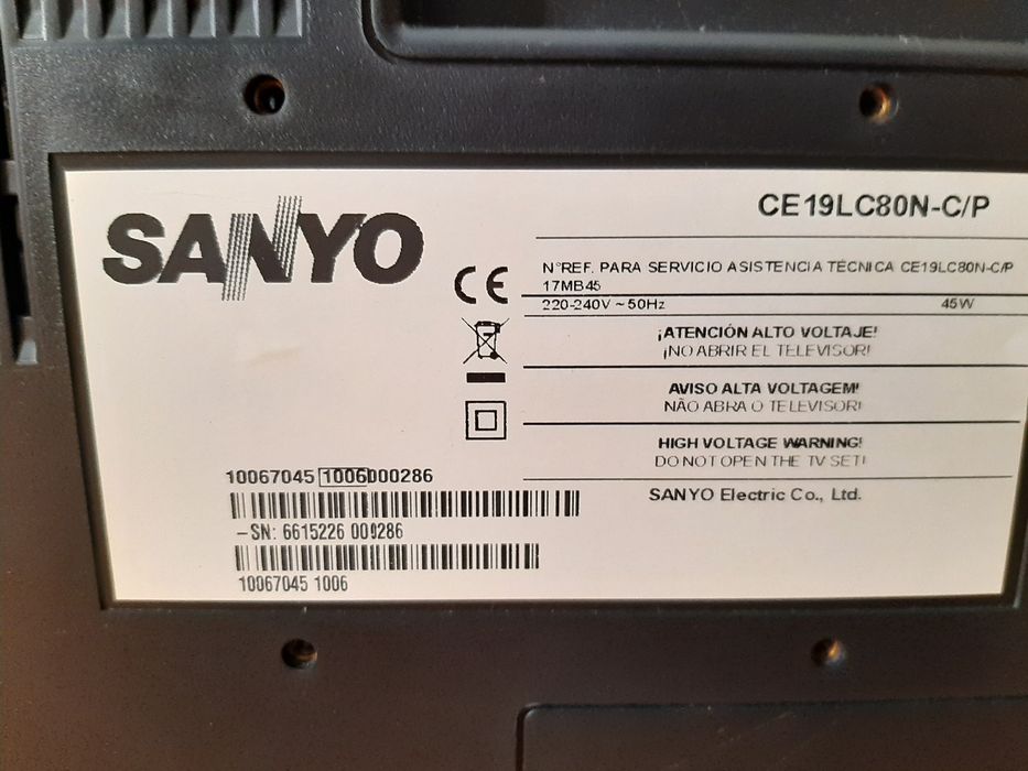 TV LCD Sanyo 19''