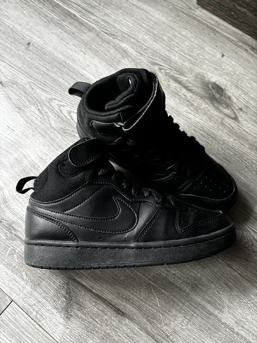 Buty sneakersy nike COURT BOROUGH MID 2  wysokie czarne rozmiar 37,5