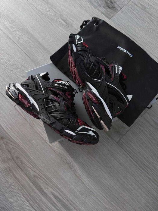 Кросівки Balenciaga Track 2 Black/Red premium | Кроссовки чоловічі жіночі
