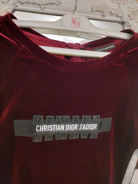 Плаття  Christian Dior, бархат бордо .