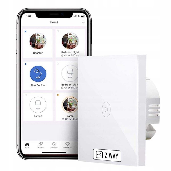 Meross MSS550 Smart przełącznik światła Wi-Fi