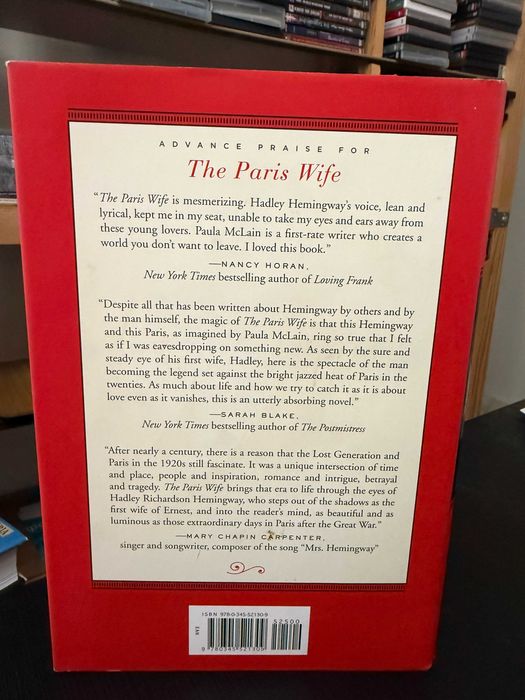 Paula Mclain – The Paris Wife (Hemingway)