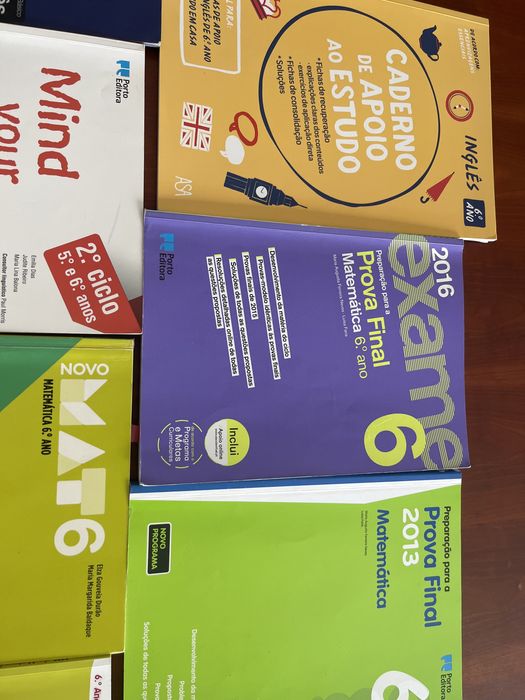 Livros de apoio ao estudo 6.ºano