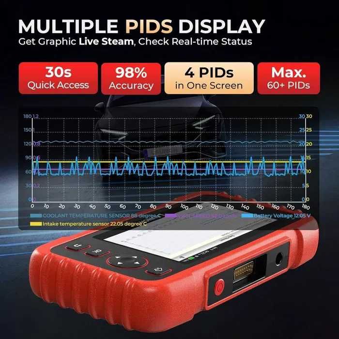 Máquina Diagnóstico Automóvel Launch CRP129X V2 Novo Modelo 2025