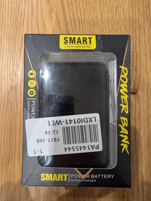 Компактний павербанк Powerbank 10000 з ліхтариком