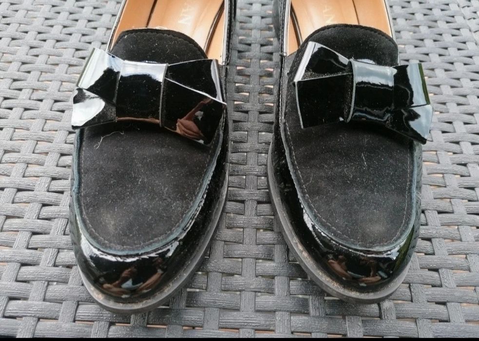 Mokasyny damskie czarne roz 40