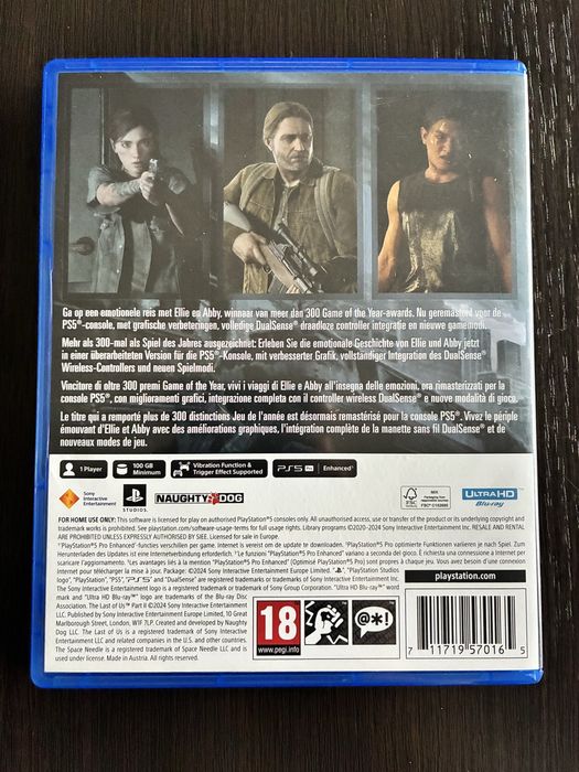 The last of us Part 2 II Remastered PS5