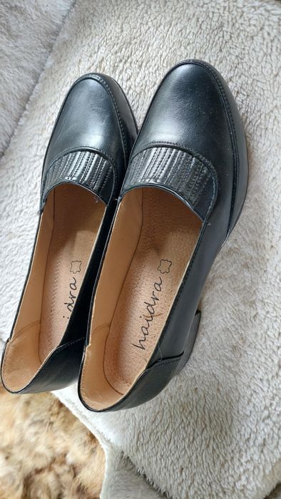 Buty skórzane czarne