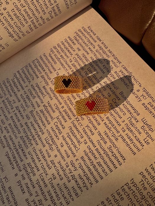 Кольцо з бісеруу