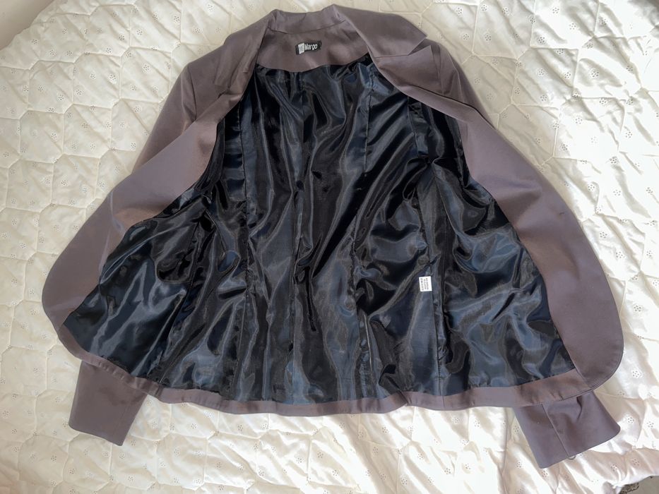 Elegancki komplet zestaw marynarka/żakiet + spódnica rozmiar 42 XL