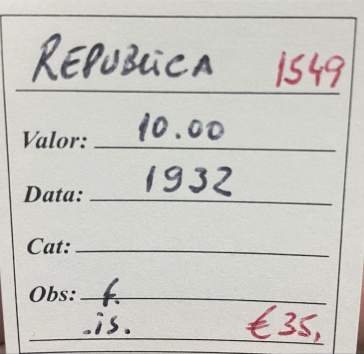 Moeda 1549 - 10 Escudos 1932 Prata