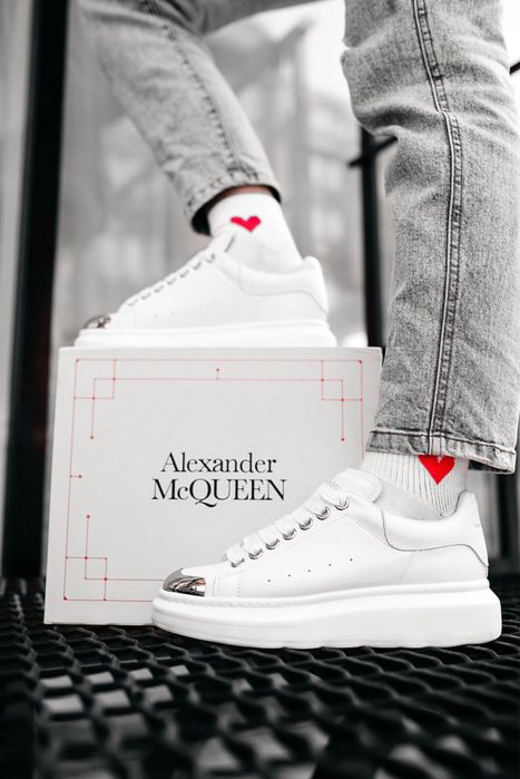 Sneakersy Alexander Mcqueen white metal