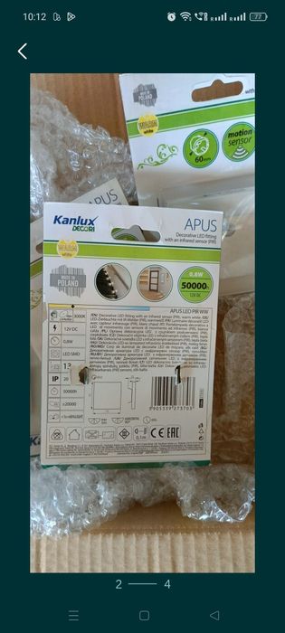 Oprawa schodowa z czujnikiem ruchu. Apus