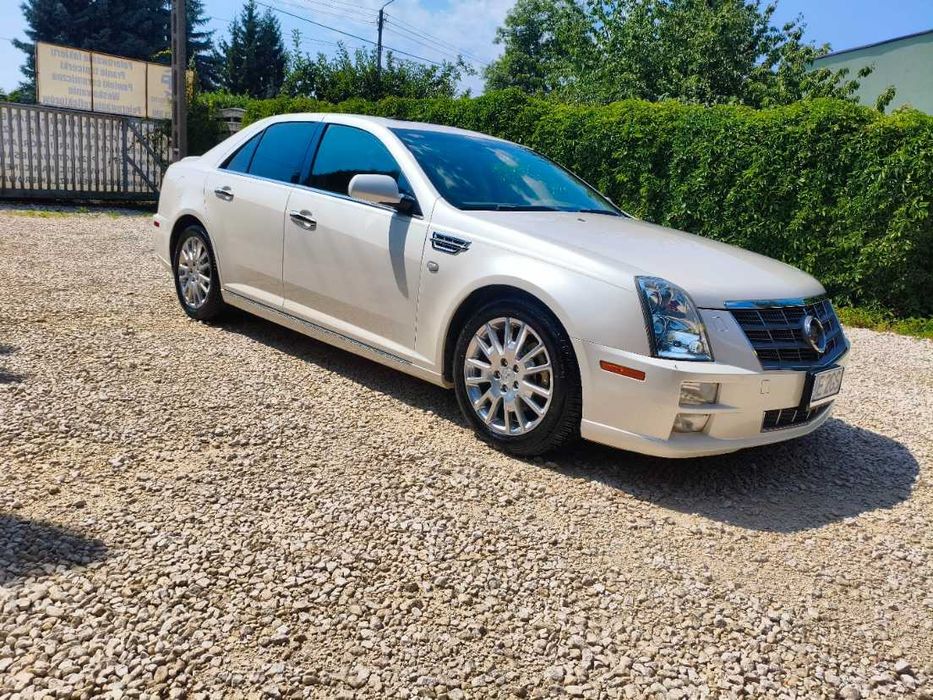 Cadillac STS białą perła, jasny środek, 1 właściciel w PL