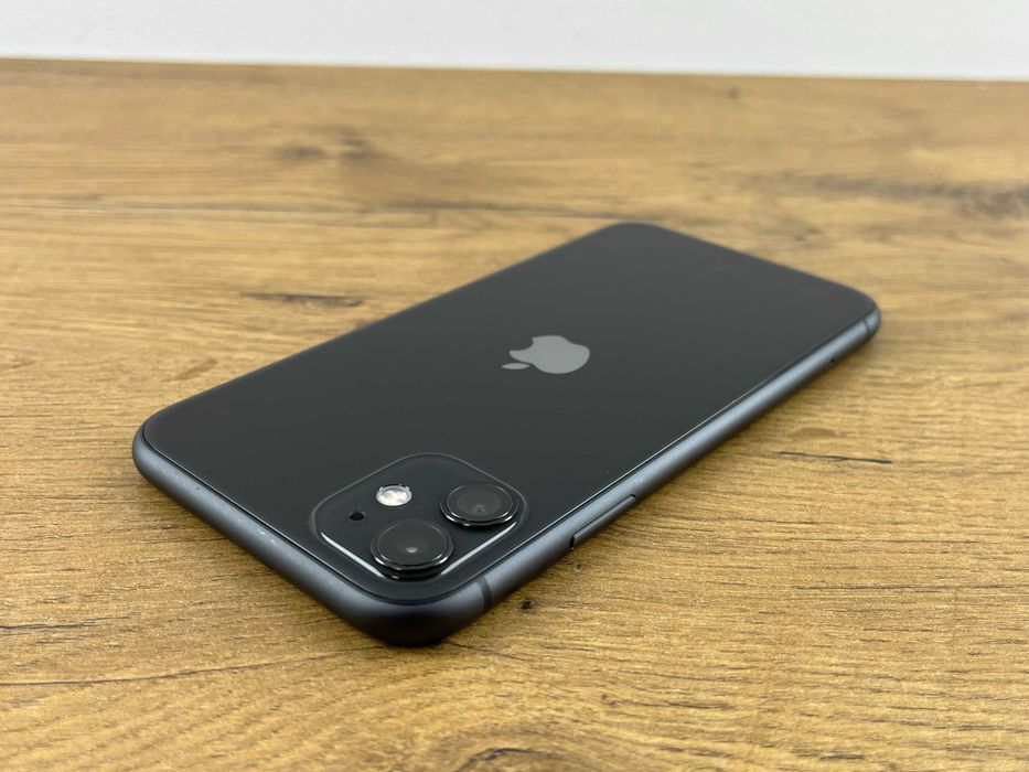 1324 Telefon Apple Iphone 11 64GB Czarny, 100%BATERII, JAK NOWY!!!