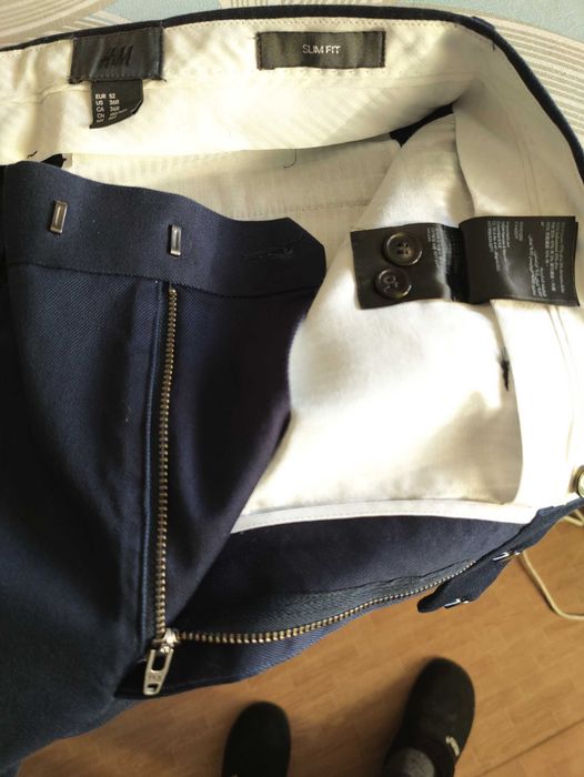 Джинсы (chino H&M Sweden w36 stretch navy.