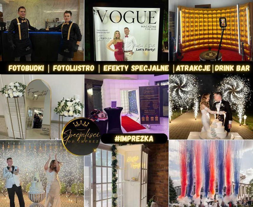 Fotobudka|360|Fotolustro|Dym|Barman|Wiatraki|Wiele Innych Atrakcji!