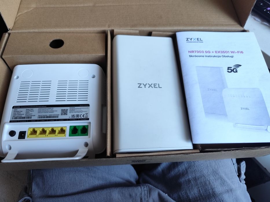Router z anteną zewnętrzną SIM wifi 6