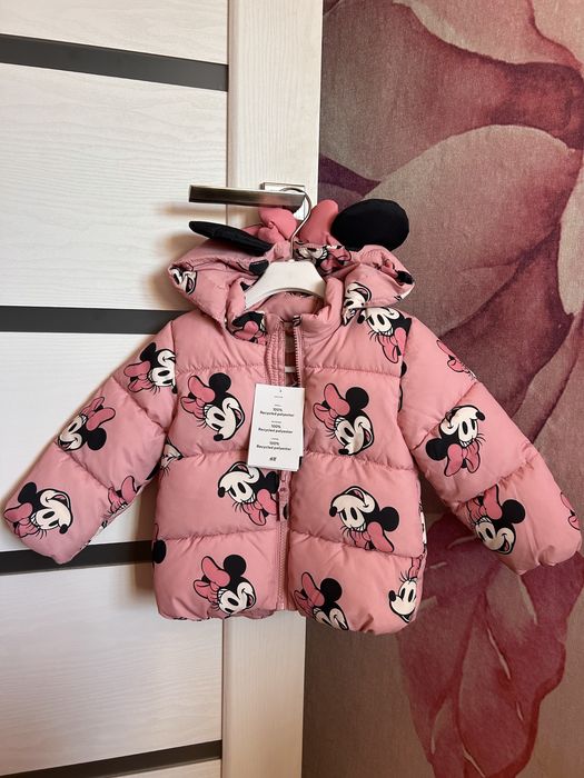 Куртка h&m minnie mouse на дівчинку 80-86 9-12 місяців