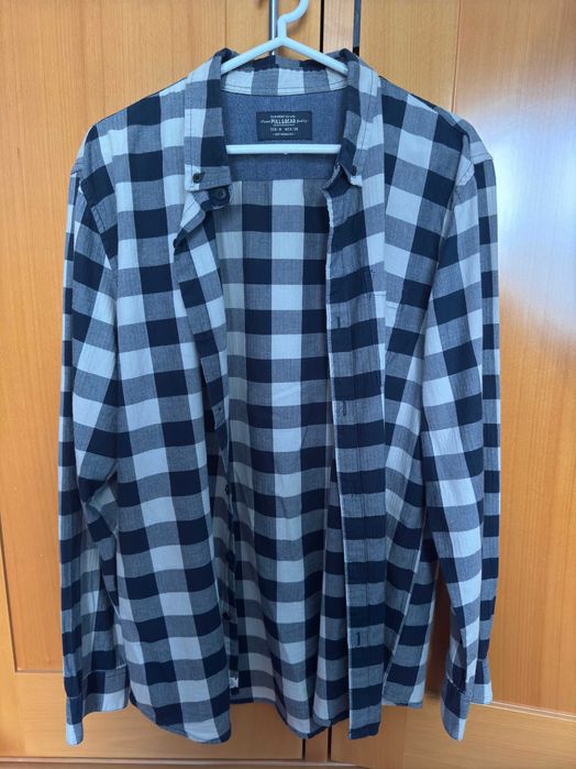 Camisa Pull&Bear Quadrados (M)