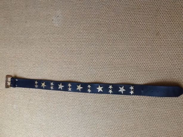 Paulina Figueiredo Leather Belts with Golden Stars