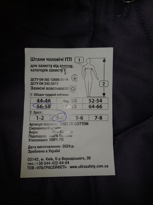 Штаны ватные рабочие новые
