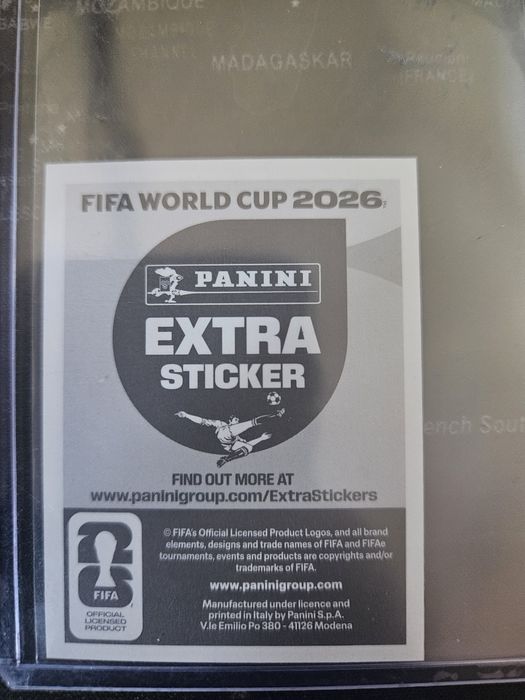 Panini Extra Sticker Vinicius JR - Cromos Mundial 2026