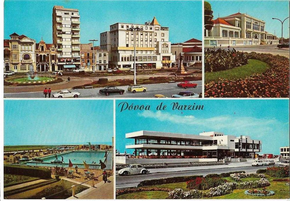 Póvoa de Varzim - - - Postais antigos  (40 anos) - - - - - Postais