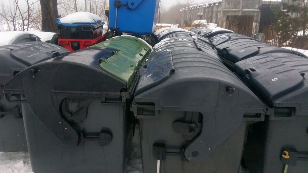 Б/У Контейнер для мусора ТБО ТПВ євроконтейнер бак мусорный 1100 урна