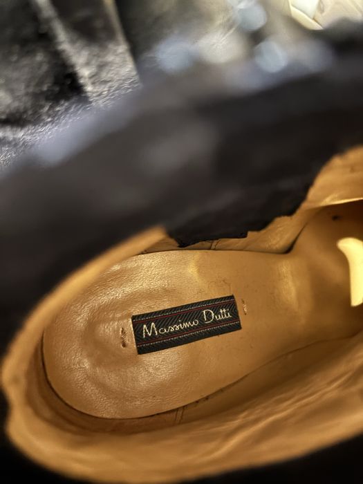 Botki Massimo Dutti skóra naturalna zamsz