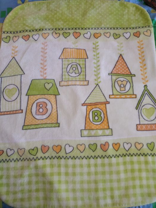 Дитячий плед, одеяло, ковдра (90 на 120). Новий, яскравий, теплий, м'я