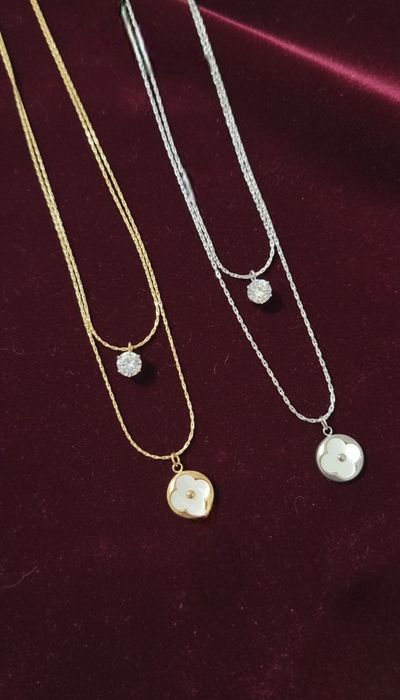 Colar duplo perla mágica