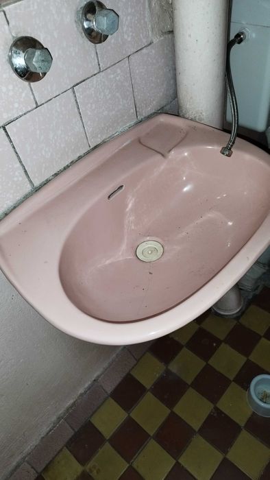 Piękny zestaw do łazienki, pudrowy róż