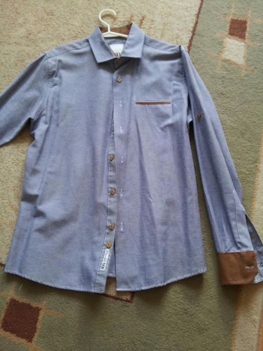 Koszula made in italy jeans cienka długi rękaw