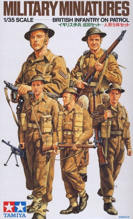 Figurki British Infantry on Patrol żołnierz wojsko 1:35 Tamiya 35223