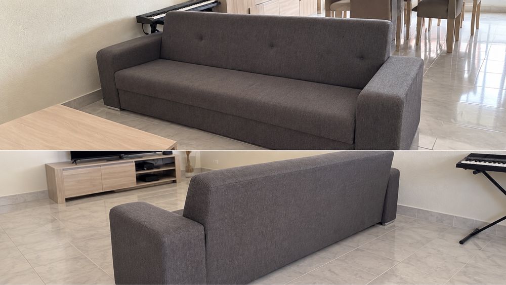 Sofa 3 lugares tecido