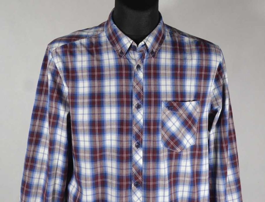 MUSTANG True Denim Koszula Męska L Bawełna Super Stan Oryginalna