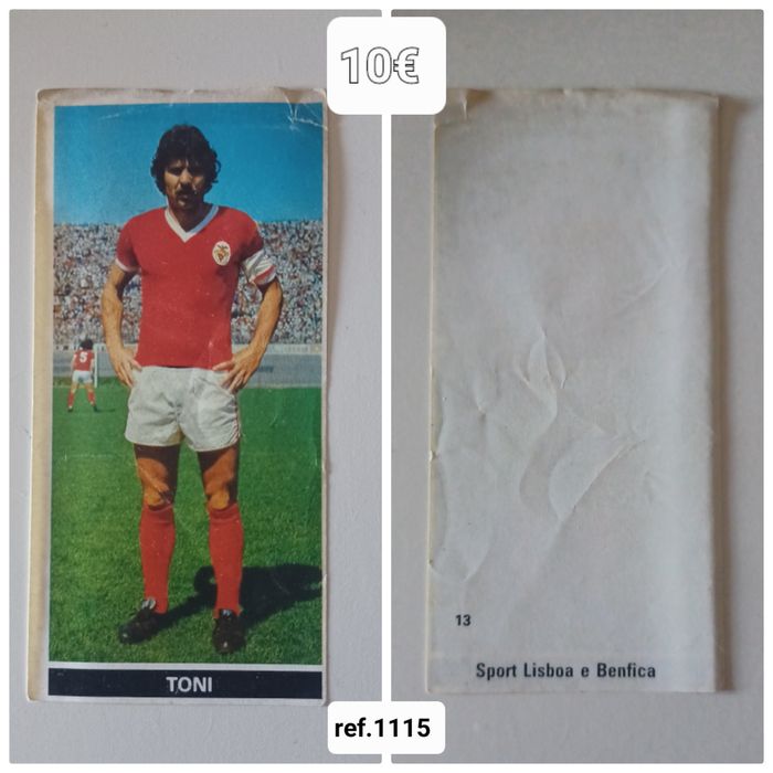 Cromo antigo n°13 Toni _ Slb