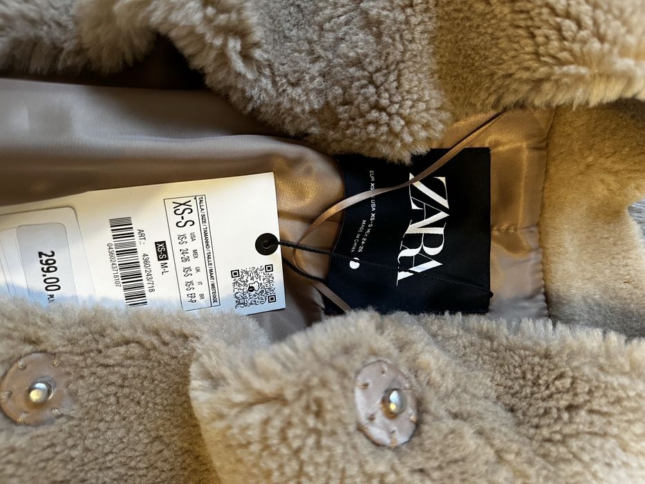 Futro ZARA nowe z metka