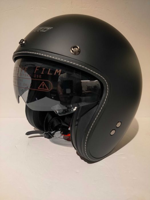 Capacete classico aberto caferacer shooper moto scooter novo