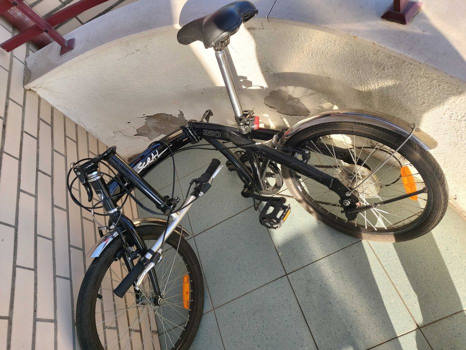 Bicicleta dobrável preta