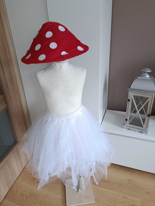 Strój karnawałowy MUCHOMOREK MUCHOMOR GRZYB 140/152 (349)