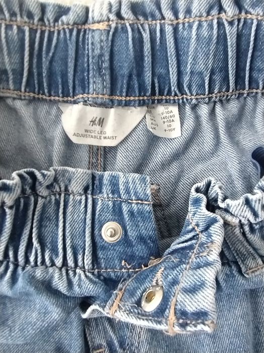 Джинси для дівчинки H&M, Wide Leg, розмір 9-10 років