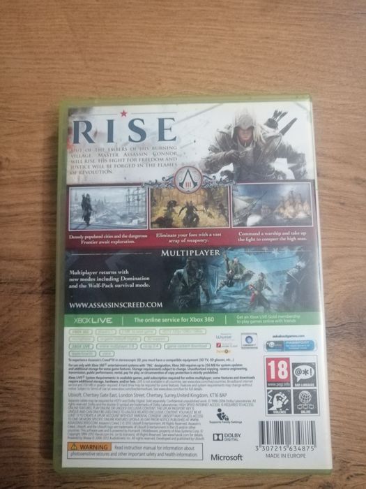 Assassin's Creed 3 Xbox 360